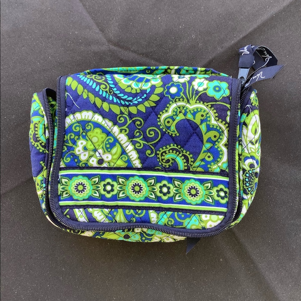 Vera Bradley Rhythm and Blues Mini Hanging Cosmetics Organizer